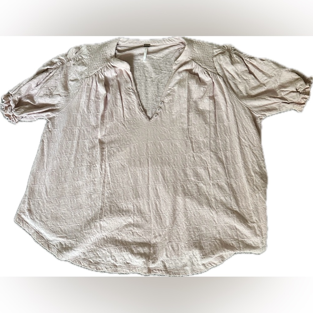 Free People Fever Dream Oversized Slouchy Split Neck Knit Top - Picture 6 of 10